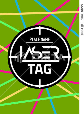 Laser tag target game poster flyer 40810699