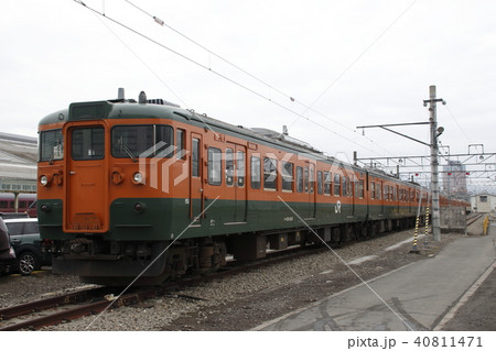 新前橋車庫に留置される高崎地区115系（引退末期の姿） 40811471