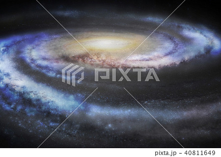 天の川銀河のイラスト素材
