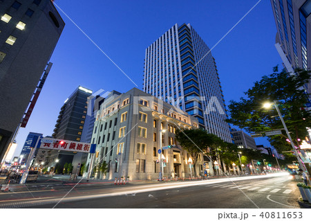 名古屋市伏見都市風景　広小路長者町交差点　UFJ貨幣資料館　広小路クロスタワー（錦二丁目計画） 40811653