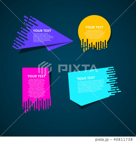 Vector abstract speed geometric origami. banner  40811738