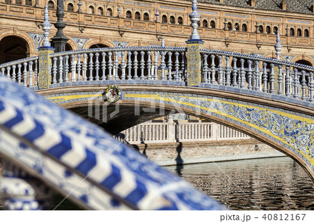 Seville Plaza de Espana close up 40812167