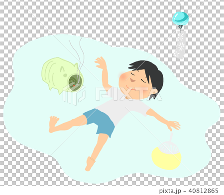 昼寝のイラスト素材