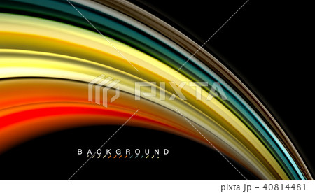 Fluid mixing colors, vector wave abstract background Fluid mixing colors, vector wave abstract background 40814481