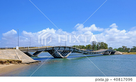 Wavy bridge, created by the engineer Leonel Viera, Punta Del Este, Uruguay, South America 40817096