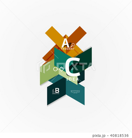 Abstract geometric option infographic banners, a b c steps process Abstract geometric option infographic banners, a b c steps process 40818536