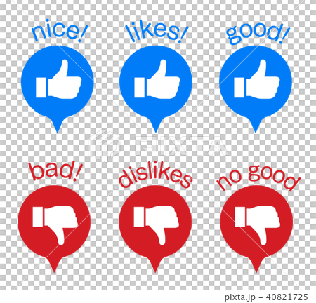 Illustration Material Good Bad Sign Icon Stock Illustration