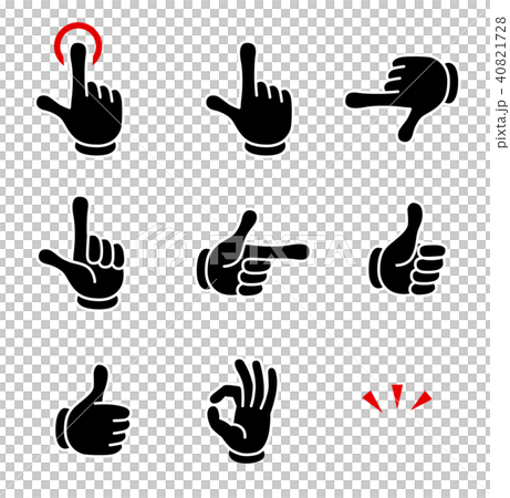 卡通風格手勢手勢標誌插畫素材 卡通風格手勢手勢標誌插畫素材 40821728