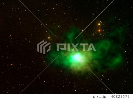 Being shone nebula. 3D rendering 40825575