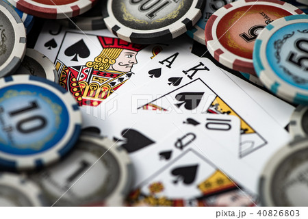 トランプとカジノチップ トランプとカジノチップ 40826803