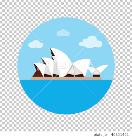 Sydney Opera House icon in cartoon style 40831461