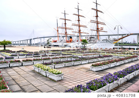 新湊大橋と海王丸アップ 新湊大橋と海王丸アップ 40831708