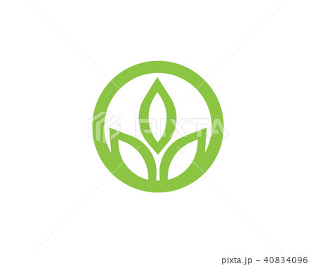 Leaf ecology nature Logo Template 40834096