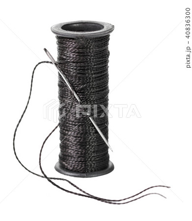 spool of black thread 40836300