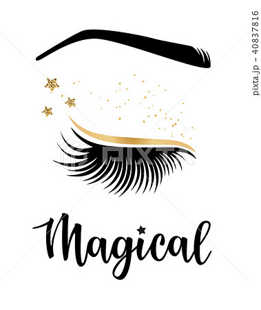 Vector illustration of lashes 40837816