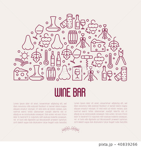 Wine bar concept for restaurant menu Wine bar concept for restaurant menu 40839266