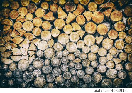 Background of wooden logs, analog filter 40839321