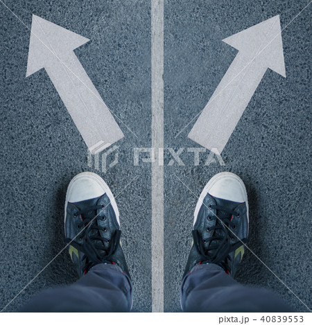 Pair of shoes and two arrows Pair of shoes and two arrows 40839553