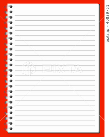 破れたノート イラスト カラフルのイラスト素材