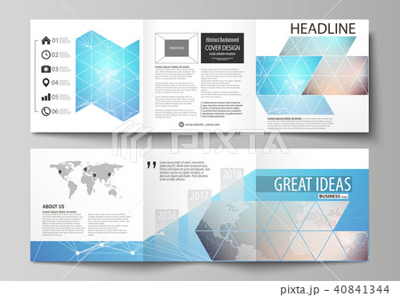 The minimalistic vector illustration of the editable layout. Two modern creative covers design The minimalistic vector illustration of the editable layout. Two modern creative covers design 40841344