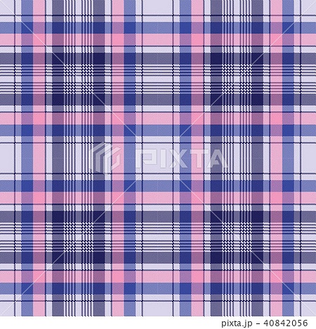 Blue pixel check plaid seamless pattern Blue pixel check plaid seamless pattern 40842056