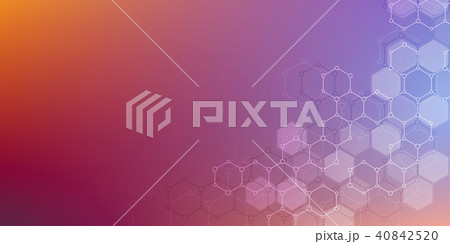 Molecular structure background. Abstract background with molecule DNA. Geometric shape with hexagons Molecular structure background. Abstract background with molecule DNA. Geometric shape with hexagons 40842520