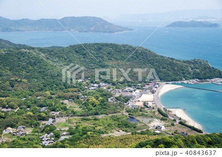 頭王山から江の浦港の景色 頭王山から江の浦港の景色 40843637