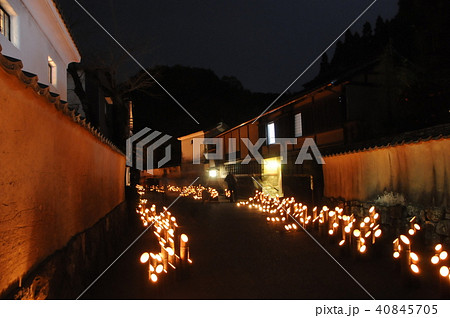 竹田市の竹楽（武家屋敷通り） 40845705