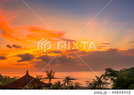 Sunset over the Beach of Bali 40849458