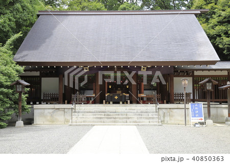 乃木神社 拝殿と本殿(奥) 東京都港区 乃木神社 拝殿と本殿(奥) 東京都港区 40850363