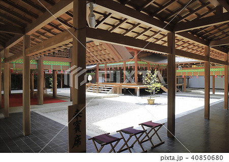 乃木神社　拝殿内部と本殿　東京都港区 40850680