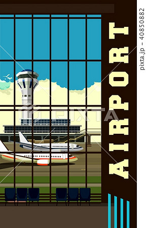 airport lounge vector 40850882