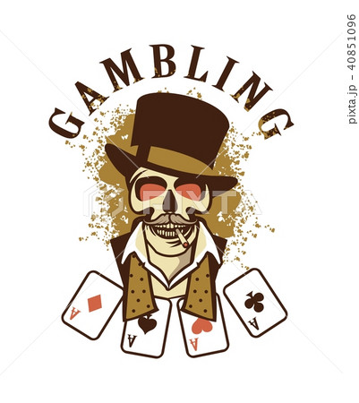 Casino retro logo on a white background 40851096