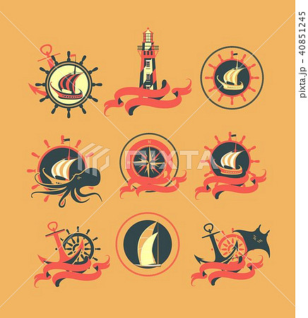 Marine set of badges 40851245