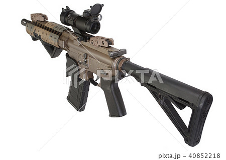 M4 special forces rifle isolated  40852218
