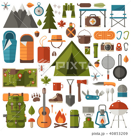 Camping and Hiking Equipment Set Camping and Hiking Equipment Set 40853209