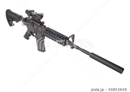 M4 rifle with silencer 40853649