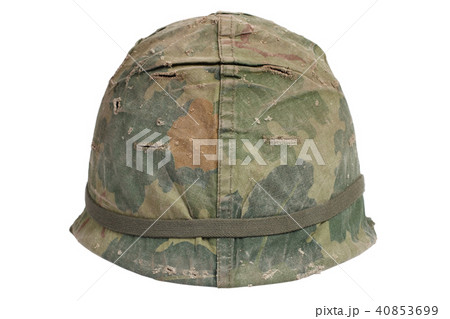 US Army helmet with camouflage cover Vietnam war  40853699