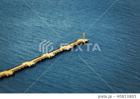 large pier from the top view 40853805