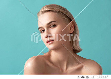Groomed lady loving skin treatment 40855332
