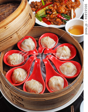 Xiao Long Tang Bao-Steamed pork soup dumplings Xiao Long Tang Bao-Steamed pork soup dumplings 40859566