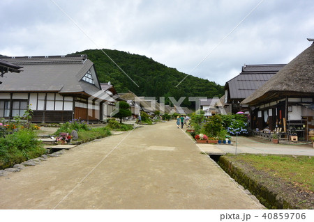 会津にある「大内宿」 40859706