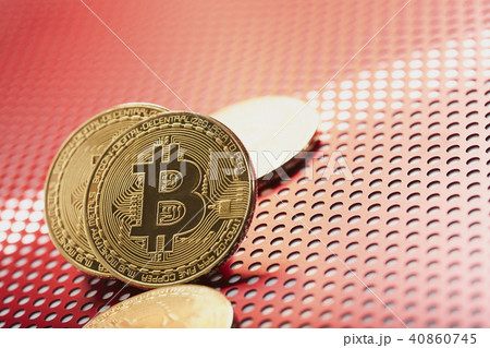 Bitcoin 金貨 仮想通貨 ゴールド 赤 アルミ パンチ Bitcoin 金貨 仮想通貨 ゴールド 赤 アルミ パンチ 40860745