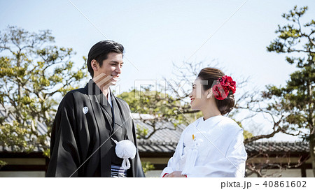 和装結婚式 新郎新婦 和装結婚式 新郎新婦 40861602