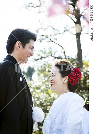 和装結婚式 新郎新婦 和装結婚式 新郎新婦 40861636