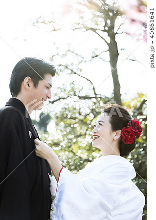 和装結婚式 新郎新婦 和装結婚式 新郎新婦 40861641