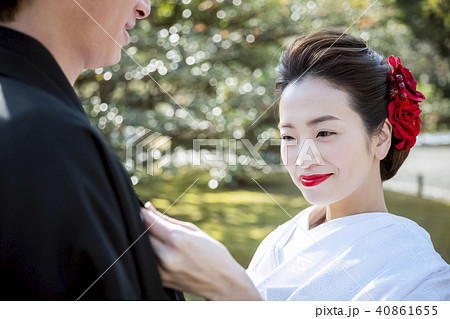 和装結婚式 新郎新婦 和装結婚式 新郎新婦 40861655