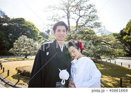 和装結婚式 新郎新婦 和装結婚式 新郎新婦 40861669