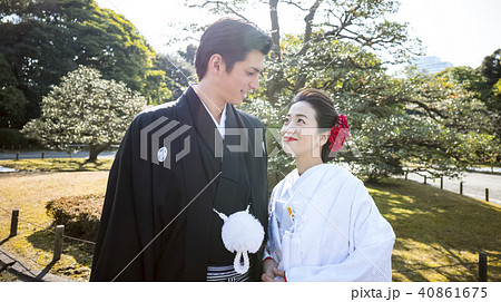 和装結婚式 新郎新婦 和装結婚式 新郎新婦 40861675