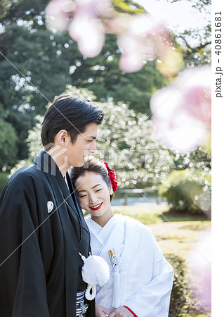 和装結婚式 新郎新婦 和装結婚式 新郎新婦 40861681